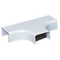 HellermannTyton TSR1W-21 Wire Ducting & Raceways Tee Cover, 1" Bend Radius, PVC, White, 1/bg