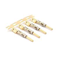 Amphenol SINE Systems SP24M2G15 Contacts Pin Contact, Stamped, Size 16, Gold 15u" over Nickel, Wire Range .14-.25mm , 26-24 AWG, with 3 Tangs. 3,000 pcs. Reel