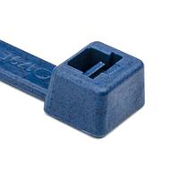 HellermannTyton 111-01136 Cable Ties Metal Content Tie, 15.2" Long, 120lb Tensile Strength, PA66MP, Blue, 100/pkg