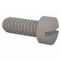 Essentra Components 010348F025 Machine Screw Fillister Slotted Screw, #3-48 Thread, 1/4 Lg