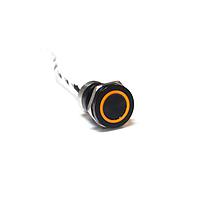 Bulgin MC19LOBAM Sealed 19mm Norm Op Al Blk Anodised Amb LED