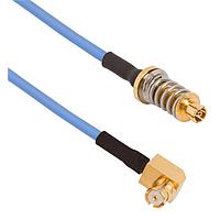 Amphenol SV Microwave FV67SMPM-047-FRSMP-120 RF Cable Assemblies VITA 67.1/2 SMPM to SMP R/A F 12"Cable