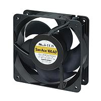 Sanyo Denki 9ADW1601H5H001 AC/DC Fan AC, DC Axial Fan, 160x160x51mm, 100-240VAC, Splash Proof, Speed Sensor, IP56