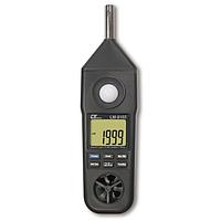 LUTRON LM8102 Lutron LM 8102 5 in 1 meter, Sound level meter, Humidity, Light, Anemometer, Type K Temp. RS-232/USB