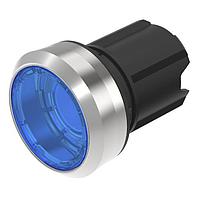 EAO 45-2234.31J0.000 Switch Actuators Illuminated pushbutton actuator blue transparent lens level with front ring maintain front metal housing plastic