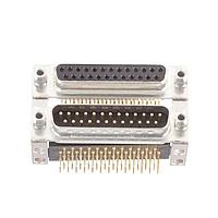 Amphenol CONEC 164A15909X Dual Port D-Sub Connectors DSUB PREC MCHND CNT 15.88mm SPACING ANG