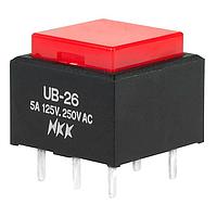 NKK Switches UB26SKW03N-C Pushbutton Switches DPDT ON-ON