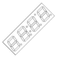 Lite-On LTC-2623G Segment Display 4 Digit, Green
