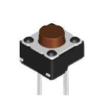 Diptronics DTST-66N-V Basic Switch 6x6 160gf BROWN T/R