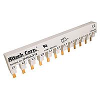 Altech 2P16UL3/12 2 Phase Busbar 2 Ph Busbar 204.6mm 12Pin, 115A