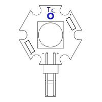 BIVAR L22-TG2W06V Low Power LEDs LED Starboard, Warm White 3000K, Cree MT-G2, 650lm / 3000mA max, with Thermal Management