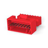 AMP Connectors - TE Connectivity 3-647000-8 Plug Housing 08P MTA100 PSTD CON ASY LF WHT W/RD STRP