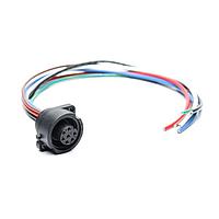 Amphenol Tuchel CA0161F116003 DC Power Cords Ecomate 7 Position (6 +PE) Female Receptacle, 16AWG Leads, UL1015 , 0.3 Meter