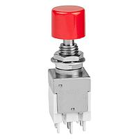 NKK Switches EB2085-CA Light Touch Switches DPDT ON-ON .394 BLK CAP 3A SOLDER LUG