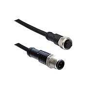 Amphenol LTW MSBS05ML-SBSFL-SB005 Sensor Cables / Actuator Cables M12 Circular Metric Connector, B Code, Metal, 4A, 05 pins, Male Connector, Male Contact, Straight-to-Straight, Screw Thread, Overmolded Double Ended, Length 5000mm, IP68 / IP69K