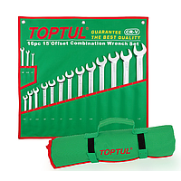 TOPTUL GBAA1602 Long Combination Wrench Set (16 pcs)