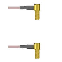 Amphenol Custom Cable Q-2S02S000H084i RF Cable Assemblies SMA-RJB/SMA-RJB G142 84I