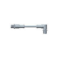 Amphenol LTW MSAP03ML-SAPMR-SB004 Sensor Cables / Actuator Cables M12 Circular Metric Connector, A Code, Plastic, 4A, 03 pins, Male Connector, Male Contact, Straight-to-Right Angle, Screw Thread, Overmolded Double Ended, Length 4000mm, IP68 / IP69K