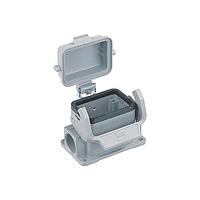 HARTING 09300061296 Housings SURFACE MOUNTING HSG HAN 6B 2 SIDE ENTRY