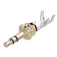 Amphenol Audio KS3P-AU Phone Connectors STEREO PHONE PLUG AU CONTACTS, 3.5MM