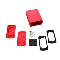 Bud Industries EXN-23351-RDP PCB Enclosure Extruded Aluminum Enclosure Red with Plastic Cover (1.4 X 2.7 X 3.5 In)