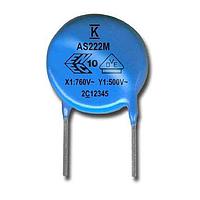 KEMET C961U222MWWDBAWL20 Encapsulated Industrial Grade Capacitor 760/500V 2200pF Y5U 20% LS=10mm