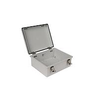 Bud Industries PTH-22422 Electrical Enclosures PC+10% Fiberglass Box with Self-Locking Latch (10.9 X 8.9 X 4.7 In)