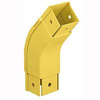 Panduit FOV454X4YL Fitting, Right Angle Fitting and Cover, Outside Vertical 45o,