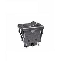 NKK Switches JWMW22RAA Rocker Switches DPDT TV5 RTD BLK CAP&BODY PANEL SEAL