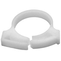 HellermannTyton SNP1910M4 Conduit Clips Snapper Hose Clamp, 0.88 - 1.0" Bundle Diameter, POM, White, 1000/pkg