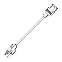 Volex 17566 10 C3 AC Power Cord 18/3 SVT 6ft7in 6-15P C13