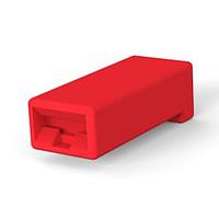 AMP Connectors - TE Connectivity 480054-5 Housing SNGL CIR REC HSG RED