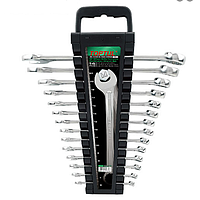 TOPTUL GAAC1401 14PCS 15° Offset  Hi-Performance Combination Wrench  Set