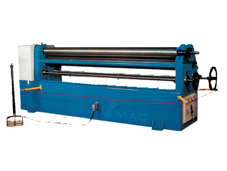 Plate rolling machine used for forming metal sheets into curved sections