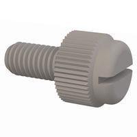 Essentra Components 50M050080T010 Slotted Thumb Slotted Thumb Screw, M5 X .8 Thread, 10mm Lg