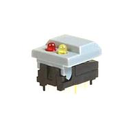 E-Switch 5511MBLUREDGRN Standard Switches Pushbutton Switch SPDT 0.3A 12V
