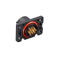 Hirose Electric HR34P-10WR-10P Receptacles Receptacle, 10pos., 3A, IPX7, IPX8, friction lock, soldering