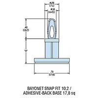 Heyco 10787 PCB Support HCBS2-08-AB NATURAL NYL PCB Support ADH