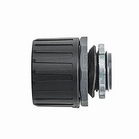 HellermannTyton 166-90851 Cable Protection HelaGuard Non-Metallic Ultra IP68 Fitting, Straight, M40 Thread, 34mm Dia, PA66, Black, 100/pkg