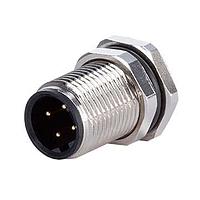 Same Sky (formerly CUI Devices) CDM1209-04D-MP-F12-67 Straight PCB Type,Front Fasten M12*1.0,D-Code 4PIN ,Screw Copper alloy