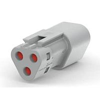 DEUTSCH - TE Connectivity 1-2303813-1 Automotive Connectors DT04-3P-TE31, REC, 3P, GRY, E, SNAPCAP