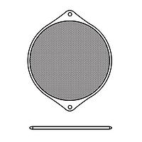 Orion Fans WMG172C Filter and Guard Assembly Wire Mesh Fan Guard for 172mm Fan, Chrome Filter