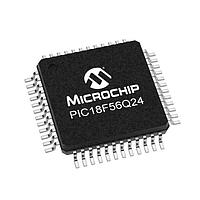 Microchip Technology PIC18F56Q24T-I/PT Microcontrollers 64KB Flash, 4KB RAM, 512bytes EEPROM, MVIO, 10b ADC2, 8b DAC, ACP, Comp, PWM,