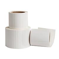 HellermannTyton 596-21251 Thermal Transfer Label Thermal Transfer Labels, 0.5" x .75", 6 Across, Polyethylene, White, 10,000/roll