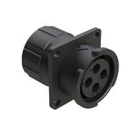 Amphenol SINE Systems FLS014N4SHEC03 Connectors 4 POS SQUARE FLANGE RECEPT