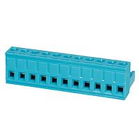 Same Sky (formerly CUI Devices) TBP01P1-508-11BE Plugs Terminal block, pluggable, 5.08 , plug, 11 pole, slotted screw, blue