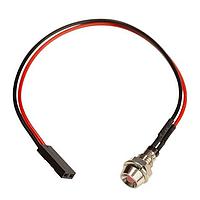 BIVAR MPR3BCC5VW6-ER LED Panel Mount Indicators Panel Mount LED Assembly, 3 mm HE Red/Green LED w\ White Diffused Lens, 12 In. Wire, No Connector