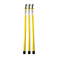 BILO THS-12 High Voltage Telescoping Triangle Hot Stick (3.8m, 35kV)