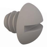 Essentra Components 011024R018 Round Slotted Round Slotted Screw, #10-24 Thread, 3/16 Lg