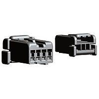 AMP Connectors - TE Connectivity 1438465-1 Housings 4 POS PLUG HOUSING, RIGHT KEYED, .040 ML